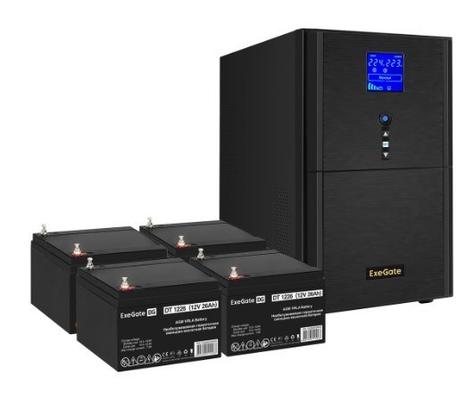 Комплект  Exegate SineTower SZ-5000.LCD.AVR.2SH.1C13.T.RJ.USB 226086