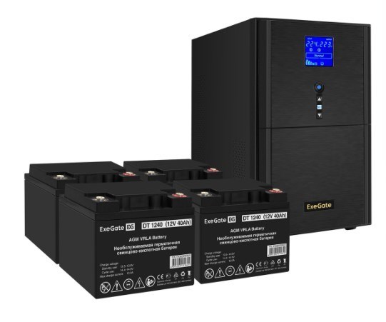Комплект  Exegate SineTower SZ-5000.LCD.AVR.2SH.1C13.T.RJ.USB 226187