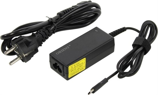 Блок питания для ноутбука Orient PU-C45W Black 126042