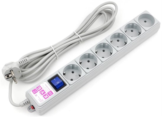 Сетевой фильтр Power Cube SPG6-16-3М Grey 110683