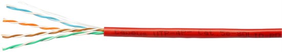 Бухта Cabeus UTP-4P-Cat.5e-SOLID-RD-25, 25м 136496