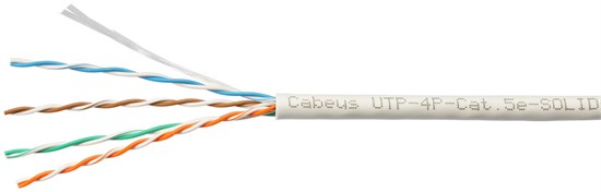 Бухта Cabeus UTP-4P-Cat.5e-SOLID-GY-LIGHT-50, 50м 136428