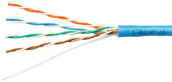 Бухта Cabeus UTP-4P-Cat.5e-SOLID-BL-50, 50м 136412