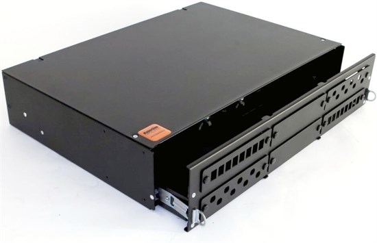 Оптический бокс Hyperline FO-19V-2U-6xSLT-W130H30-48UN-BK 139324
