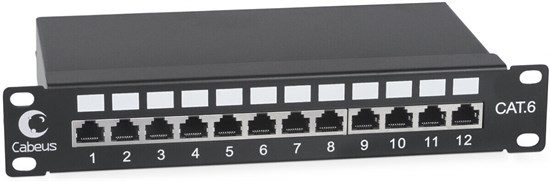 Патч-панель Cabeus PL-12-Cat.6 10"-SH-Dual IDC 138034