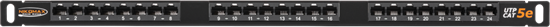 Патч-панель NIKOMAX NMC-RP24UD2-HU-BK 138198