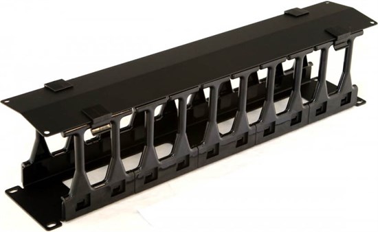 Кабельный органайзер Hyperline CMF-2U-FPL106-MCOV-RAL9005 144578