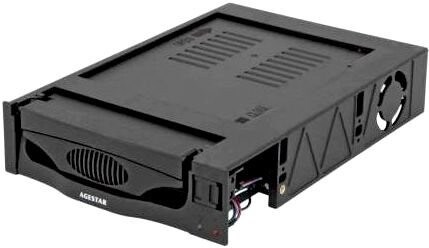 Mobile rack AgeStar SR3P-SW-2F Black 514431