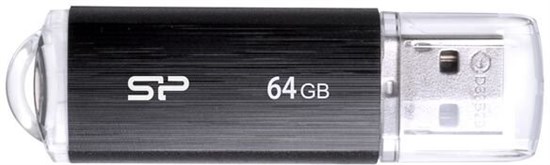USB Flash накопитель 64GB Silicon Power Ultima U02 Black (SP064GBUF2U02V1K) 504500