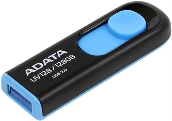USB Flash накопитель 128GB ADATA UV128 Black/Blue 504581