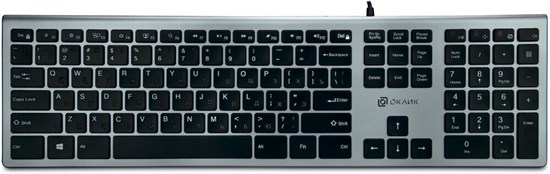 Клавиатура Oklick 890S Grey 518274