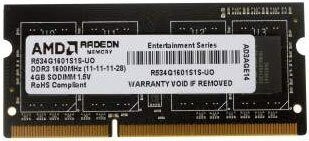 Оперативная память 4GB DDR-III 1600MHz AMD SO-DIMM (R534G1601S1S-U) OEM 510280