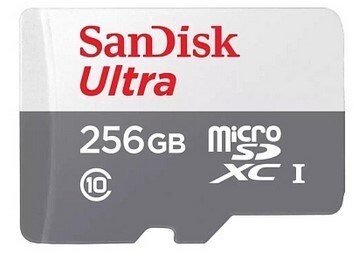 Карта памяти 256GB MicroSD SanDisk Ultra (SDSQUNR-256G-GN3MN) 503663