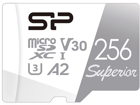Карта памяти 256GB MicroSD Silicon Power Superio + SD адаптер SD (SP256GBSTXDA2V20SP) 503631