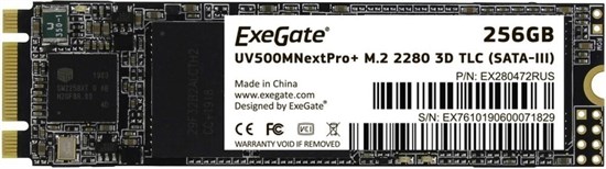 Накопитель SSD 256GB ExeGate NextPro+ M.2 (UV500TS256) 511987