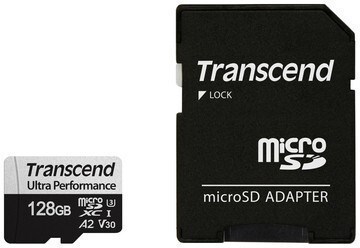 Карта памяти 128GB MicroSD Transcend + SD адаптер (TS128GUSD340S) 503866