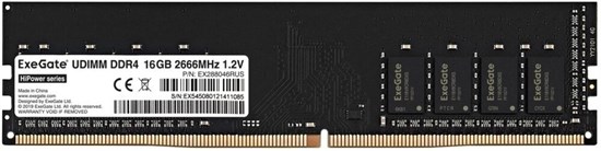 Оперативная память 16GB DDR4 2666MHz ExeGate HiPower (EX288046RUS) 510146
