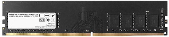 Оперативная память 32GB DDR4 2666MHz CBR (CD4-US32G26M19-00S) 510594