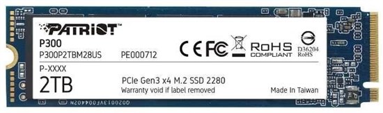 Накопитель SSD 2TB Patriot P300 (P300P2TBM28) 514909