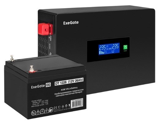 Комплект  Exegate IdealSine SR-600.LCD.2SH 225638