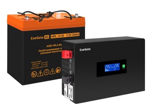 Комплект  Exegate IdealSine SR-600.LCD.2SH 225780