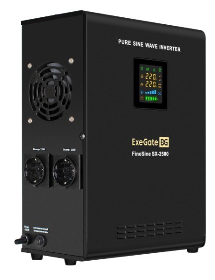 Источник бесперебойного питания  Exegate FineSine SX-2500.LCD.AVR.2SH 225792