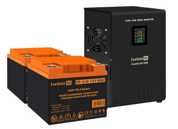Комплект  Exegate FineSine SX-1500.LCD.AVR.2SH 225883