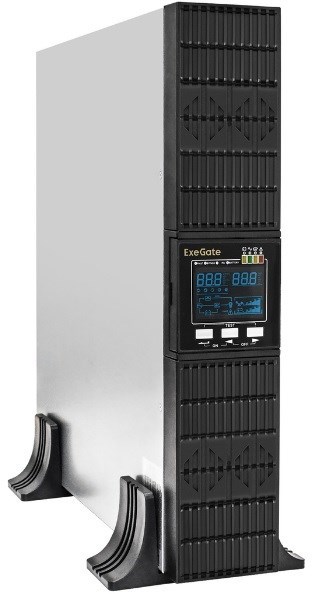 Источник бесперебойного питания  Exegate PowerExpert ULS-2000.LCD.AVR.6C13.USB.RS232.SNMP.BC.2U 225945