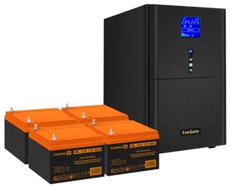 Комплект  Exegate SineTower SZ-3000.LCD.AVR.3SH.1C13.RJ.USB 226043