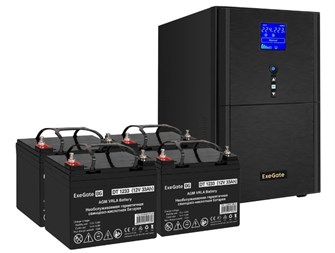 Комплект  Exegate SineTower SZ-3000.LCD.AVR.3SH.1C13.RJ.USB 226060