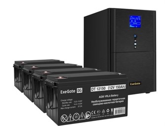 Комплект  Exegate SineTower SZ-3000.LCD.AVR.3SH.1C13.RJ.USB 226413