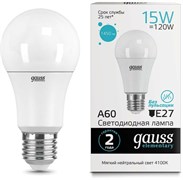 Светодиодная лампочка Gauss A60 4100К (15 Вт, E27) 10 шт 149622