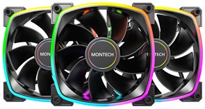 Вентилятор для корпуса MONTECH RX120 PWM BLACK (3 шт.) 131088