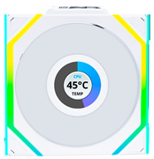 Вентилятор для корпуса Lian Li UNI Fan SL Wireless LCD 120 Reverse Blade White 131078