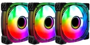 Вентилятор для корпуса Lamptron Prism+ ARGB Black (3 шт.) 131057