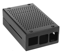Корпус для одноплатного компьютера QUMO RS026 Aluminium Case for Raspberry Pi 4 Black 127596