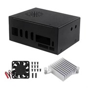 Корпус для одноплатного компьютера Orange Pi Plus Metal Case + Heatsink + Fan (YL929) 127592