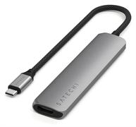 Док-станция Satechi 6-in-1 USB-C Slim Multiport Adapter Space Grey 119925
