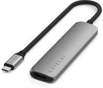 Док-станция Satechi 4-in-1 USB-C Slim Multiport Adapter 4K Space Grey 119922