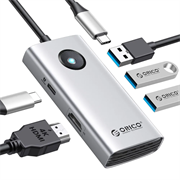 Док-станция Orico Type-C 5-in-1 5Gbps Multifunction Docking Station Silver 119911