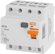 Выключатель дифференциального тока (УЗО) TDM ELECTRIC SQ0203-0044 104305