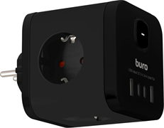 Сетевой разветвитель Buro BU-PW3UC-B 109724