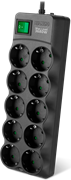 Сетевой фильтр Sven SF-10E-16 Black 3м 110772