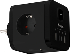 Сетевой разветвитель Buro BU-PW3UC-Plus-B 109725