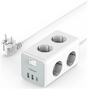 Сетевой фильтр Tessan TS-306-C Grey 109697