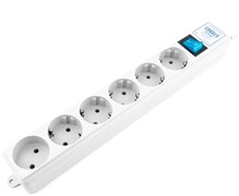 Сетевой фильтр Power Cube SPL(5+1)-16B-P-5M White 110695