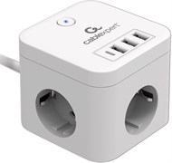 Сетевой фильтр Cablexpert Cube CUBE-3-CU3-W-1.5 110362