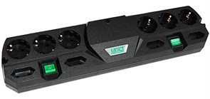 Сетевой фильтр Most TRG Black 2м 110557