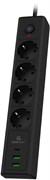 Сетевой фильтр Cablexpert Exnovo EXN-4-CU2-B-2 110373