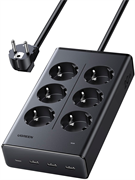 Сетевой удлинитель UGREEN S622 Black (75141) 110212
